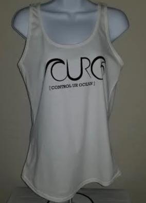 CURO White Tank Top With Black CURO