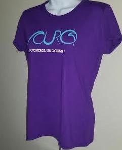 CURO Purple T-Shirt With Aqua CURO